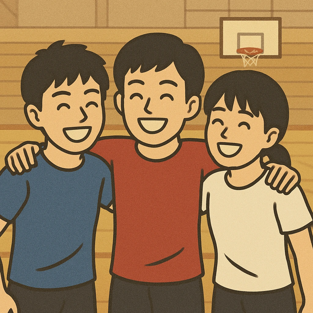 「【7】楽しんでいる」を説明する図解または場面